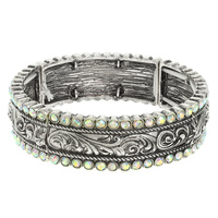 WESTERN SCROLL STRETCH BRACELET